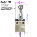 High strength waterproof travel limit switch D4C-1202 1201 1203 1220 1224 1231 1232 1233 1250 1260 1620 3324 Enclosed switch1227