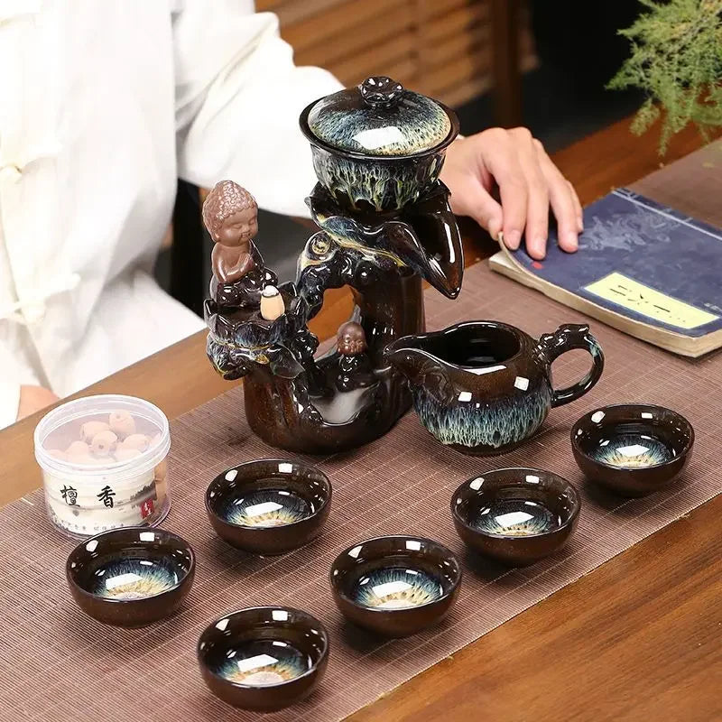 2024 New Chinese tea set Creative kung fu teaset high-end cup set the for mom best tea set brand in China Teacup