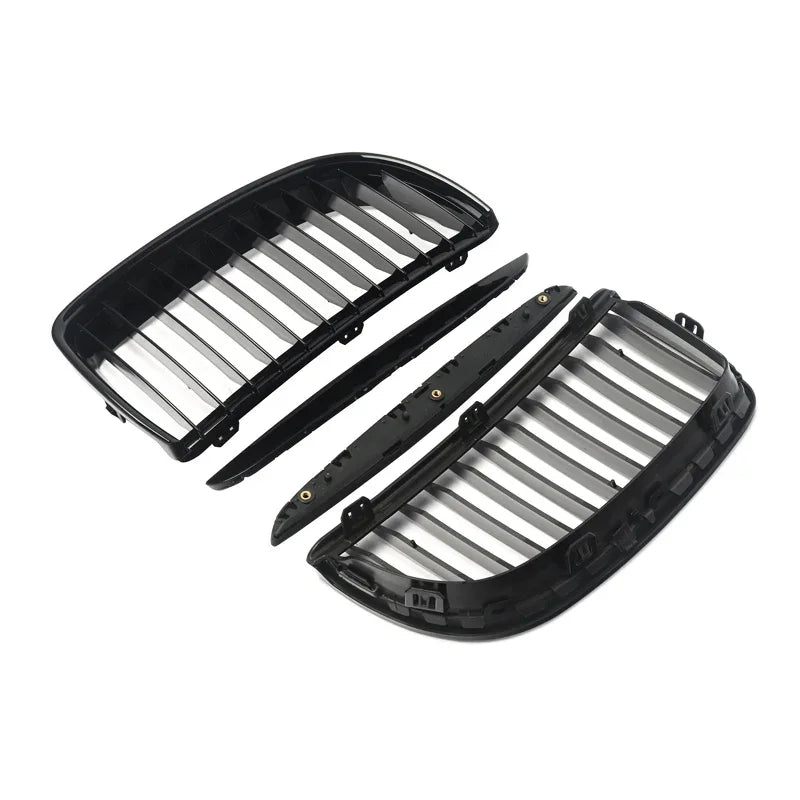 MagicKit Radiator Grilles For BMW 3 Series E90 E91 Saloon 2005-2008 Gloss Black  Front Kidney Grill Auto Car Accessories