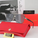 Luxury Brand Fashion Frameless Men SunGlasses Classic Gradient Leisure Women Glasses Square High Quality Unisex Driving Shades