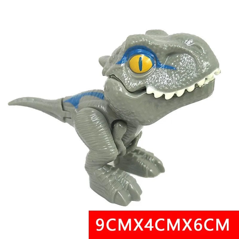 Jurassic Biting Finger Dinosaur Animals Model Toy Movable Joints Simulation Tricky Chameleon Hippo Kids Birthday Christmas Gifts