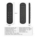 M5 Bluetooth 5.2 Mini Keyboard 2.4G Remote Control 7 Color Backlit Wireless Air Mouse for Android Smart TV Box Mac Os Linux