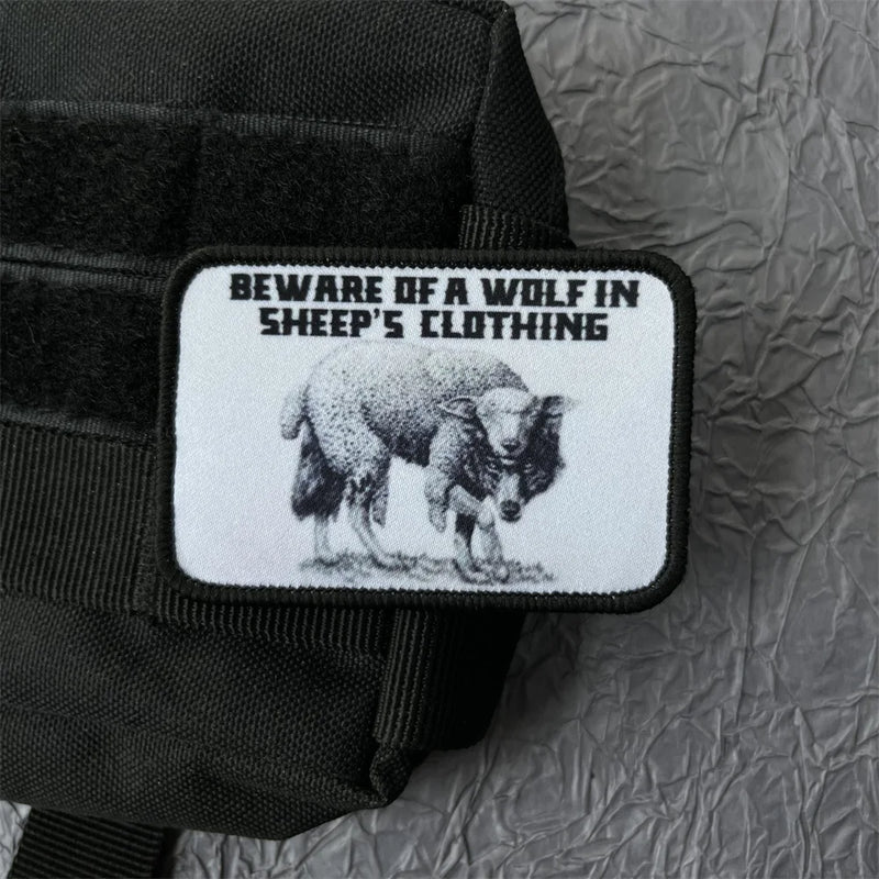 NOT TODAY Letter Stickers for Clothes Tactical Backpack Gear Military Patches Hook and Loop Patch Outdoor Badges