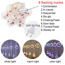 Santa Wish Balls LED Curtain Light Fairy String Lights 8 Modes Window Garland for New Year Christmas Outdoor Wedding Home Decor