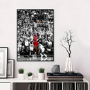 1PC M-Michael J-Jordan Poster Self-adhesive Art Waterproof Paper Sticker Coffee House Bar Room Wall Decor