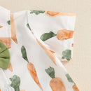 Baby Girl Easter Dress Set Bunny Print Sleeveless Ruffle Collar Dress Matching Bloomers Headband Outfit for Toddlers