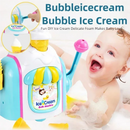 Bath Ice Cream Toy Interesting Bubble Ice Cream Maker with Suction Cups for Toddlers Boys Girls