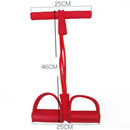 Fitness Gum 4 Tube Resistance Bands Latex Pedal Exerciser Sit-up Pull Rope Expander Elastic Bands Yoga equipment Pilates Workout