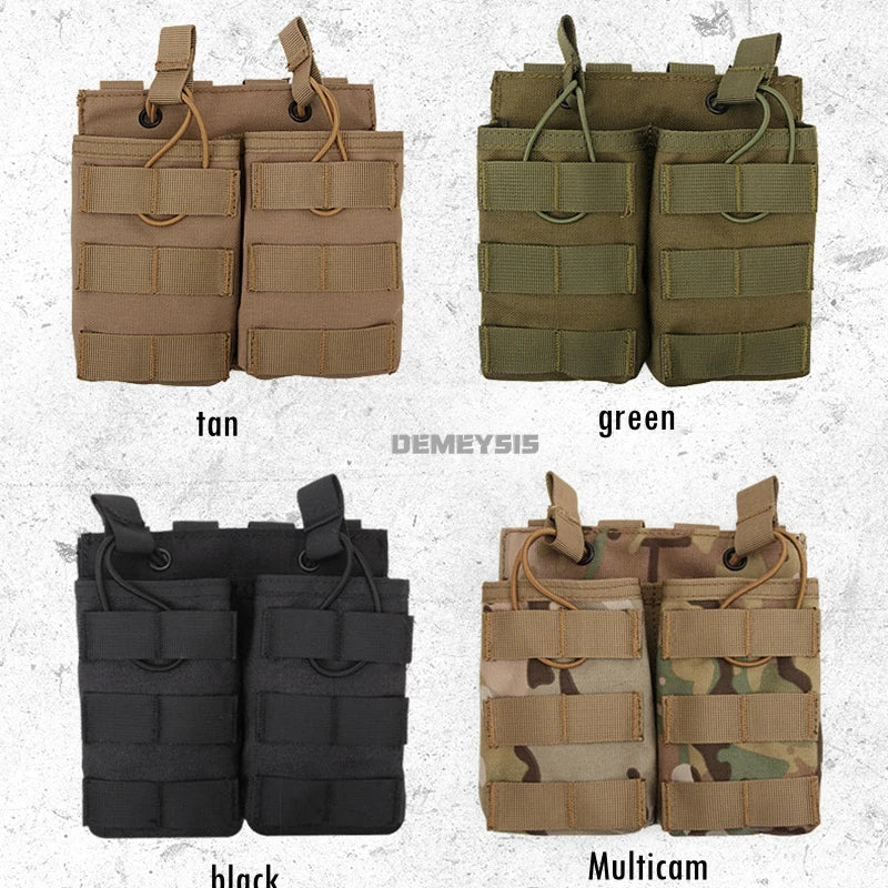 Airsoft Paintball Mag Pouch Single / Double / Triple AK M4 Rifle MOLLE Magazine Pouches Tactical  Outddor Shooting Hunting