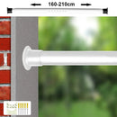 Curtain Rods Adjustable Drapery Rods Shower Curtain Rods No Drilling Non-Slip Telescopic Rod 70-360cm Optional