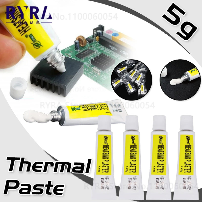 1/2/3PCS Thermal Paste 5g Thermal Conductive Glue Hot Adhesive Glue For Radiator Cooling Heatsink Plaster Glue For Chips