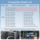 Wireless Carplay Android Auto For Toyota Yaris RAV4 Corolla Aygo Tacoma Camry C-HR Tundra Highlander 4Runner multimedi