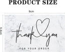 30pcs/pack White Thank You Card For Supporting Business Package Decoration Business Card Handmade With Love Label