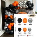 77pcs Basketball Theme Black Orange Balloon Garland Arch Kit Wedding Birthday Retirement Party Decor Baby Shower Latex Ballon