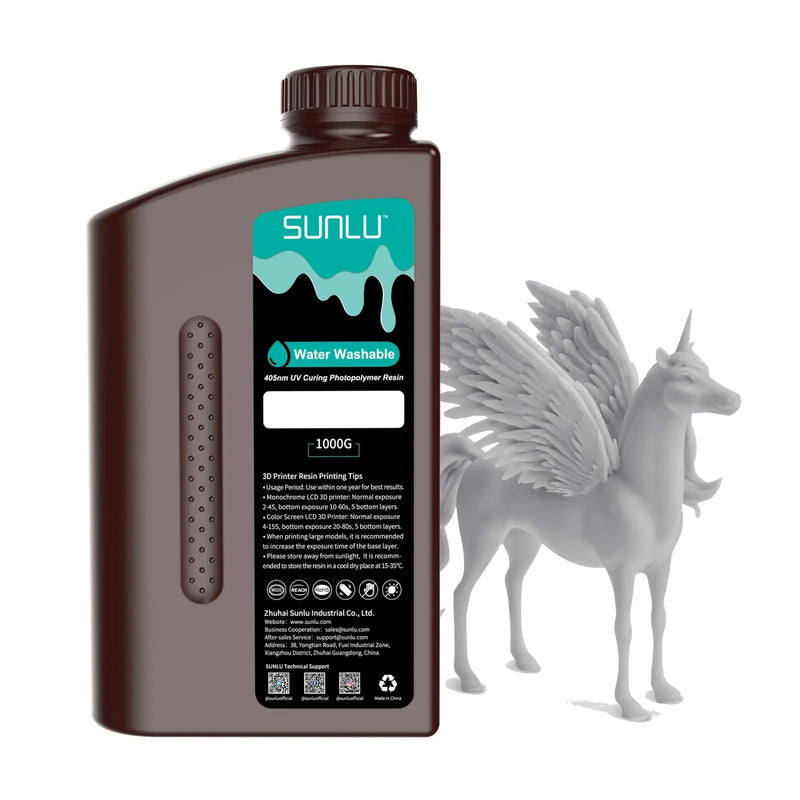 SUNLU 1KG ABS-Like/ Standard / Water-Wash 3D Resin 405nm UV Resin For most SLA/DLP/LCD 3D Printer Material UV Sensitive 1kg