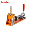 SucceBuy 30 Pcs Pocket Hole Jig Kit Adjustable & Easy to Use Pocket Hole Jig System with Step Drills Wrenches Drill Stop Rings