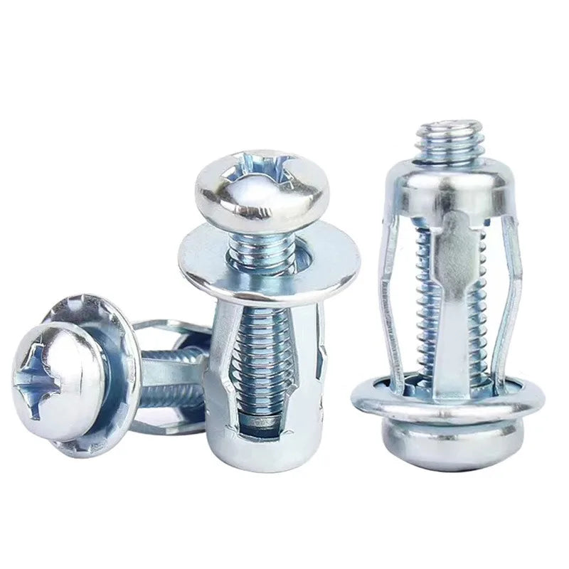 Jack Nuts Screw Petal Screw Anchors Petal Expansion Plugs For Curtain Expand Clamp Petal Rivet Lock Bolt Board Wall Fasteners