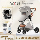Baby Stroller 3 in1 Cart Baby Crib Baby Carriage for Newborns Luxury Foldable Light Travel Newborn Mom Infant Kids Child Nest