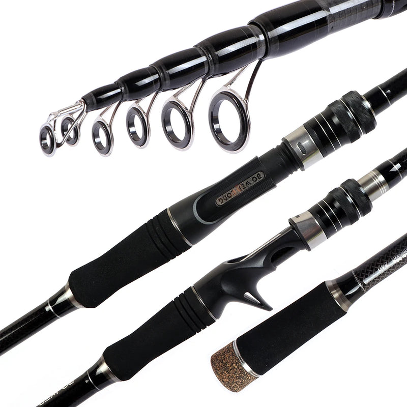 LURE  Fishing Rod 1.8M 2.1M 2.4M 2.7M 3.0M Telescopic Fishing Rod Spinning Rod Casting Rod Fishing Accessories Sea Carp Fishing