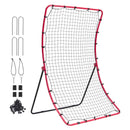SucceBuy 4 x 5.5ft Baseball And Softball Rebounder Net PitchBack Baseball Trainer Rebound Net All Angle for Grounders Pop Flies
