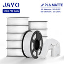 JAYO 3D Printer Filament PLA Series 1.75MM 5Rolls/10Rolls High Strength 100% No Bubble Neatly Wound for FDM DIY Gift Material