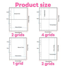 1-4 Grids Multi-Pockets Photo Card Binder Inner Pages A5 Kpop Photocards Sleeves Photo Album Page Protector Cards Sleeve Sheets 