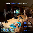 TOMLOV Autofocus 4K Digital Microscope 2000X 8" TM4K-AF Flex Arm HDMI Electronics Soldering Microscope for Mobile Phone Repair