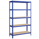 5-Tier Heavy Duty Shelving Unit, Screwless Mounting, 750 kg Capacity, 60 x 120 x 200 cm