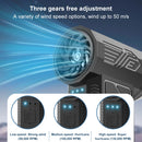 Mini Turbo Jet Fan 130000 RPM Handheld Powerful Air Blower Compressed Air Duster 3 Gear Winds for PC/Home /Car Cleaning Tool