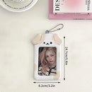 1PCS 3 Inch Photocard Holder Kawaii Kpop Photo Card Holder Keychain Ins Idol Photo Card Protector Photo Sleeves Bus Card Case