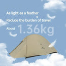 Naturehike Cloud Up Pro Camping Tent 2 People Ultralight Portable 3 Season Tent 20D Nylon Outdoor Travel Hiking Tent With Mat