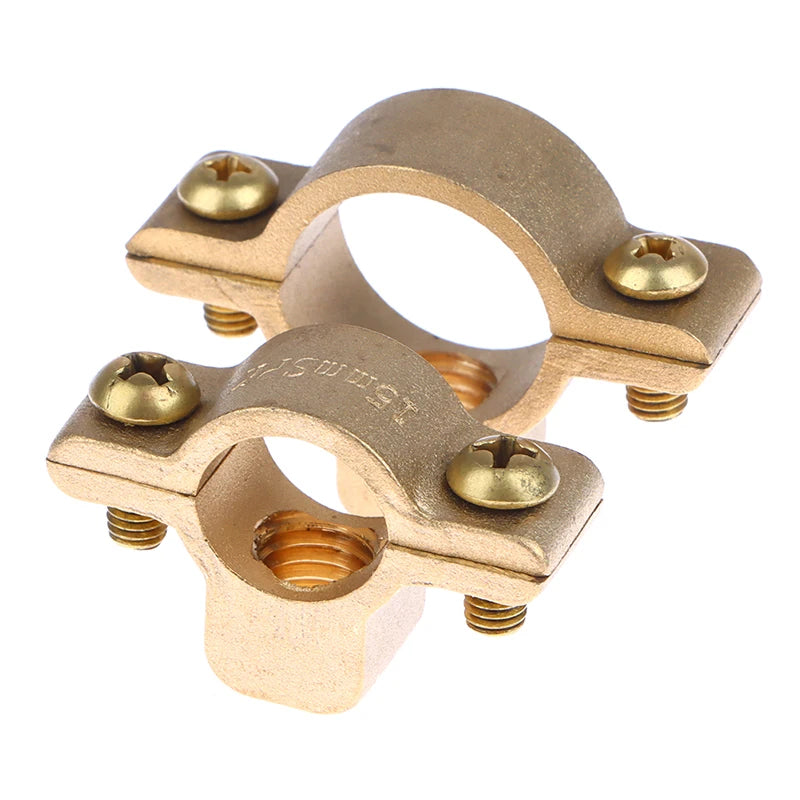 Fit 15 22 28 35 40 Mm OD Tube Brass M10 Pipe Clamp Bracket Support Hanger Fixed Plumbing Water