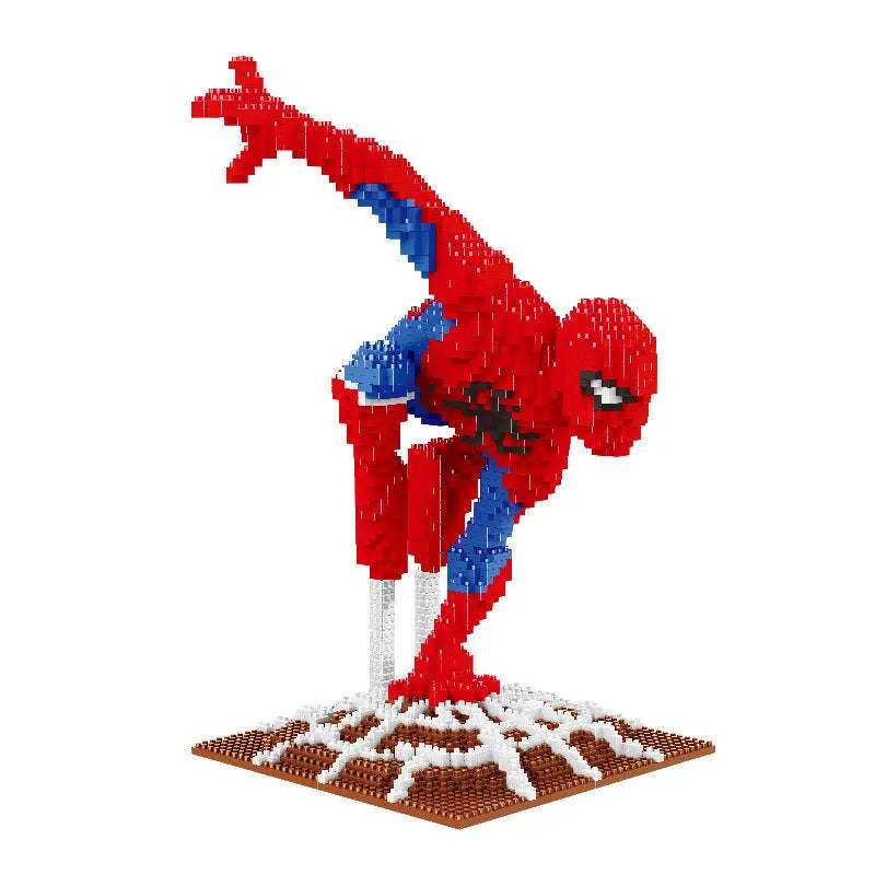 Disney-Anime Building Blocks, Lilo & Stitch, Spider-Man, Iron Man, Venom, Assembled Doll, Jigsaw Puzzle, Game Gift