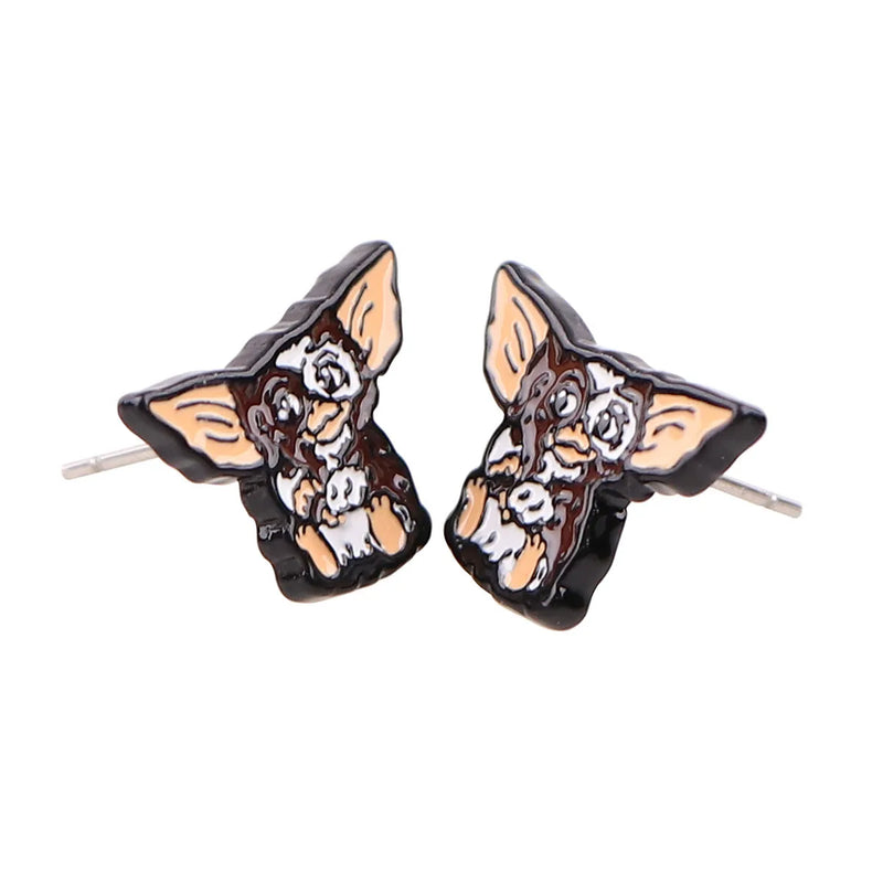 Monsters Piercing Earrings Cartoon Kawaii Cute Stud Earrings for Woman Girls Kids Fashion Jewelry Gift Accessories