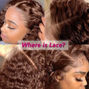 Chocolate Brown Curly Deep Wave Human Hair Wigs 13x6 Lace Frontal Wig 30 Inch Colored 13x4 Lace Front Wig Brazilian Women Choice