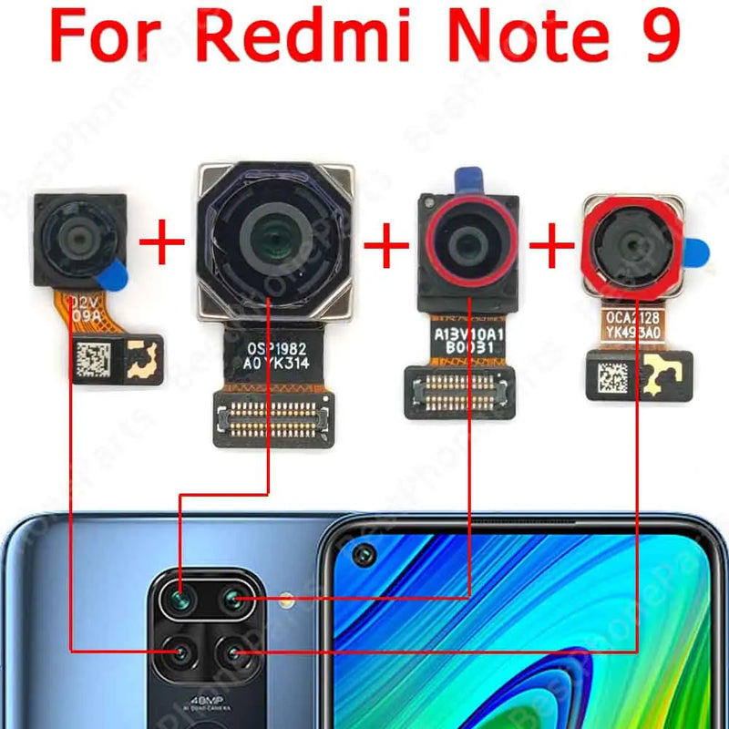 For Xiaomi Redmi Note 9S 9 Pro 9Pro Note9 Main Ultrawide Macro Depth Rear Back Camera Camera Module Spare Parts