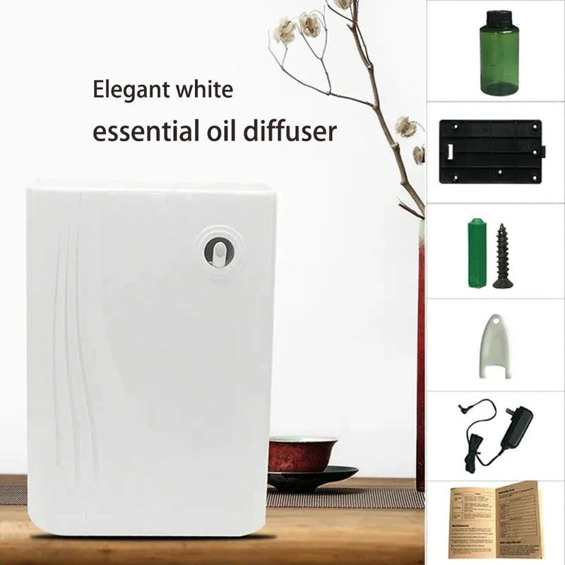 Essential Oil Diffuser 300m³ Large Area Aroma Diffuser Machine Wall Mounted Hotel Home Room Fragrance Electric Smell Distributor