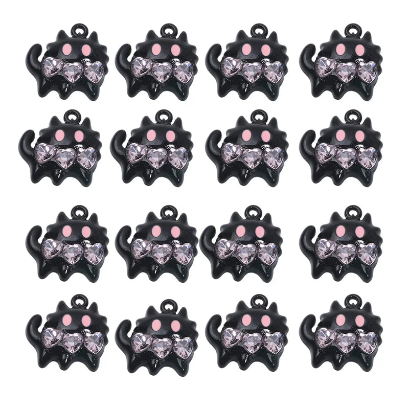 3pcs/Lot Cartoon Alloy Big Eyes Animals Charms for Jewelry Making Pendant Diy Earrings Necklace Keychain Craft Accessories 2024