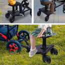 Stroller Board Universal 2in1 Stroller Ride Board Buggy Wheeled Board Seat Pedal with Detachable Seat Standing Board