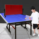 Table Tennis Rebound Board Rebounder with 8 Red Rubbers Pingpong Return Board Self Training Equipment  360° Angle Adjustment