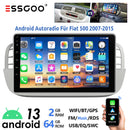 ESSGOO 9" Android 13 2+64G Wireless Apple Carplay Android Auto For Fiat 500 2007-2015 Car Stereo GPS WIFI RDS Bluetooth FM USB