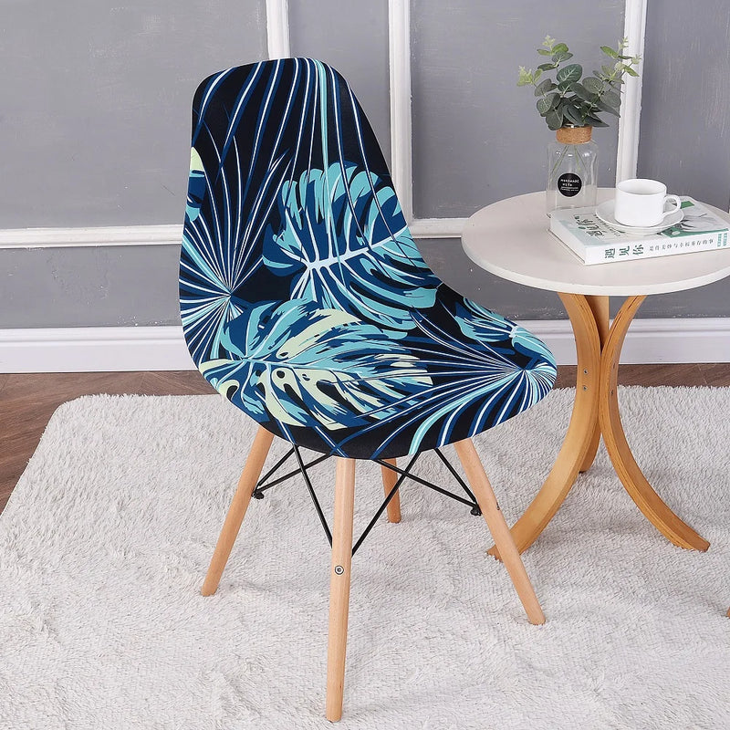 Shell Chair Cover Fashion nordic christmas cover Elastic Armless Scandinavian Chair Kitchen Bar Seat Cushion Furniture protect