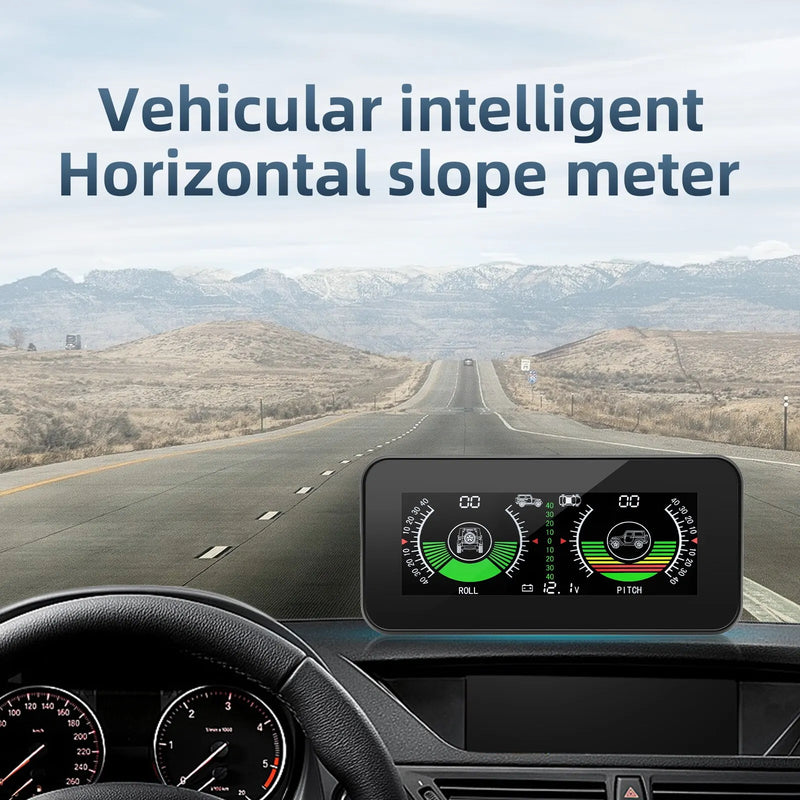 M50 Slope Meter HUD Off Road GPS Smart Inclinometer Car Digital Display Tilt Roll Pitch Angle Inclinometro Auto Intelligent Volt
