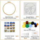 PhotoCustom 20x20cm Frame Needle Felting Kit Christmas Tree Needle Felting Patterns For Beginners Wool Felting Set DIY Craft