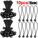 5/30pcs Cord Ball Elastic Tarpaulin Strapping Rope 10cm/15cm Cord Ends Elastic Rope Lace Fixed Boat Pole Camping Tent Accessorie