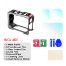 Aluminum Case with Cold Shoe Mount Metal Cage Camera Protective Frame for Insta360 Ace Pro 2 Camera