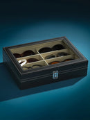 High-end PU Leather Glasses Case Large-capacity Sunglasses Men Sunglasses Women Myopia Glasses Case Jewelry Display Box