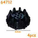 MOC Technical Tire Wheel Cross Hole Set Motorcycle Tyre & Rim Car Truck Wheels Hub Bricks Construction Building Blocks