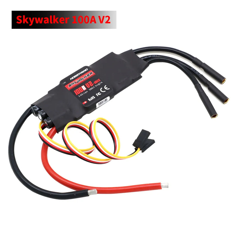 Hobbywing Skywalker 40A 50A 60A 80A 15A 20A 30A V2 ESC Speed Controller With UBEC For RC Airplanes Helicopter