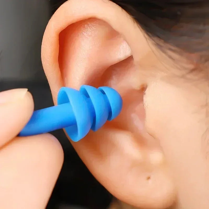 Anti-noise Silicone Earplugs Waterproof Swimming Ear Plugs for Sleeping Diving Surf Soft Comfort Natation Swimming Ear Protector